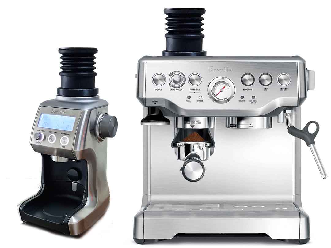 Single Dose Hopper with Silicon Bellow Coffee Grinder Cleaning